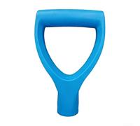 Manico in plastica a forma di D per pale, adatto per alberi di dimensioni comuni, supporta scavare e sgombrare la neve con struttura di presa stabile (azzurro)