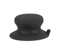 Manico in silicone con base a ventosa per coperchi di pentole, portapranzo e attrezzatura per la preparazione dei pasti all'aperto (nero)