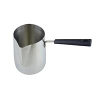 Manico in silicone da 2 pezzi in acciaio inossidabile Tazza for il latte Caffè Latte Art Riscaldamento Caffè Latte Cioccolato Piccolo pentolino for il latte(350ml)