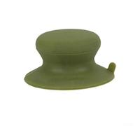 Manico in silicone per alimenti, con supporto a ventosa, per coperchi di pentole, contenitori per il pranzo e attrezzi da cucina per falò (verde)