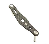 Manico leggero in fibra di carbonio per mulinello da 80 mm per Daiwa Certate Ballistic Exceler - Baitcasting Rocker Arm Upgrade 8x5mm (Interasse 85)