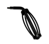 Manico lungo per barbecue in acciaio inox con diametro filettatura 12 mm, compatibile con Traeger e la maggior parte delle marche di forni progettato per affumicatori, pozzetti e stufe a legna (A)