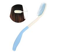Manico lungo pettine morbido e pennello, pettine a manico lungo e set di spazzole Manico lungo pettine Spazzola per capelli antiscivolo Impugnatura ergonomica a pettine lungo (Hair Brush)