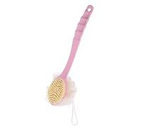 Manico Lungo Spazzola Da Bagno Scrubber Posteriore 2 In 1 Asciugamani E Bagno Fiori Forniture Bagno Doppio Scopi Domestici