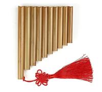 Manico Marrone Misura 10 Tubi Flauto Di Pan Tubo Di Pan Strumento Musicale Tradizionale Cinese Strumento A Fiato Fatto A Mano (Color : Left)