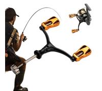 Manico mulinello da pesca, mulinello per la pesca, leggero, braccio in | Doppio bilanciere per accessori da pesca, acqua salata, domestica, trolling, casting, barca, riva, braccio roccioso