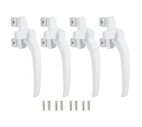 Manico nella finestra blocca in alluminio in lega durevole manico di finestra a scorrimento sicuro per porte scorrevoli esterni interni Windows orizzontale verticale 4pcs (Destra)
