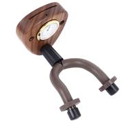 Manico per basso sospeso, design stabile moderno gancio per chitarra in legno di noce salvaspazio per violino ukulele banjo (con igrometro)