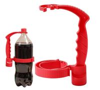 Manico per bottiglia di bevande, impugnatura per bottiglia di olio, utensile da cucina, design ergonomico regolabile, facile da installare e rimuovere, rosso, per olio, salsa di soia, uso domestico e