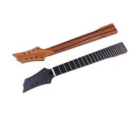 Manico Per Chitarra Elettrica A 8 Corde 24 Tasti Manico In Legno Di Okoume Testa Nera Con Doppio Truss Rod Doppia Linea Posteriore
