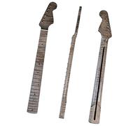 Manico per chitarra fai-da-te Lucido Per Manico Per Chitarra Elettrica For St. Collo Per Chitarra Elettrica In Acero Fiammato Canadese 21 Tasti Larghezza Tacco 5,6 Cm