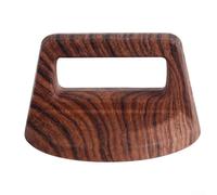 Manico per coperchio con pomello in bachelite resistente al calore, progettato per ridurre i rischi di ustioni e fornire una presa sicura sui vasi da cucina (venature del legno scuro)