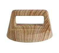 Manico per coperchio pentola con pomello in plastica bachelite resistente al calore, per uso cucina, design anti scottatura per una manipolazione sicura e confortevole (venature del legno chiaro)