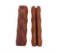 Manico per griglia in legno antiscottatura, impugnatura isolata per piastre per barbecue, protezione da bruciature in legno di sapele/noce, per teglie da forno e griglie (stile A)