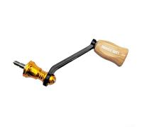Manico per mulinello da pesca a braccio singolo con interfaccia in acciaio inossidabile, passo 55 mm, lunghezza 70 mm, compatibile con STELLA per STRADIC Complex F4 Twin Power Cardif (oro)