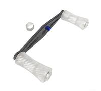 Manico per mulinello da pesca compatibile con DAIWA con un design unico trasparente (argento)