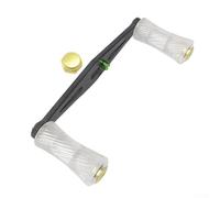 Manico per mulinello da pesca compatibile con DAIWA con un design unico trasparente (giallo)