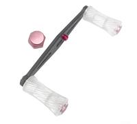Manico per mulinello da pesca compatibile con DAIWA con un design unico trasparente (rosa)