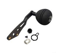 Manico per mulinello da pesca in carbonio, braccio singolo, per mulinelli da casting Daiwa, impugnatura EVA, lunghezza 92,5 mm (nero tipo mano sinistra)