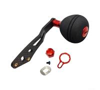 manico per mulinello da pesca in carbonio ed EVA per DAIWA e mulinelli da colata, design a braccio singolo con manico a bilanciere, piastra di bloccaggio, dado, vite e guarnizione, 1 set (tipo