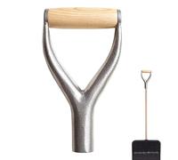 Manico Per Pala In Acciaio A Forma Di D - Forche Di Ricambio Per Manico Ṕer Pala, Ḿanico Er Ṕ́ala Con Impugnatura A D Diametro Interno 31 Mm, Strumento Pér Rastrellare E Rimuovere La Neve Nero, M̀a