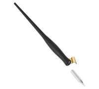 Manico per Penna a Immersione Porta Pennino in Plastica con Flangia in Metallo Rimovibile Nera per Calligrafia Inglese