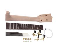 Manico per ukulele, set di montaggio per chitarra in legno, strumenti fai da te, di ricambio per tastiera, design moderno, per principianti, hobbisti e amanti della musica