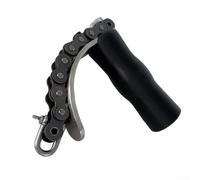 Manico ponderato per allenamento Armwrestling con catena e piastra in acciaio inossidabile; regolabile per lo sviluppo della forza di polso, avambraccio e presa attraverso esercizi a doppia modalità