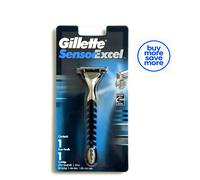Manico rasoio GILLETTE Sensor Excel + 1 cartuccia nuova