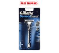Manico rasoio Gillette Sensor Excel + 1 cartuccia NUOVO spedizione gratuita