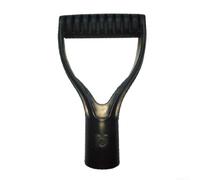 Manico resistente con impugnatura a D per vanga e forcella, 31 mm, in plastica, ricambio per prato, paesaggistica, cortile, lavoro, rimozione neve (nero)