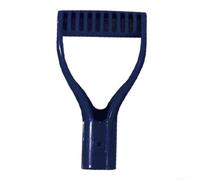 Manico resistente con impugnatura a D per vanga e forcella, 31 mm, in plastica, ricambio per prato, paesaggistica, cortile, lavoro, rimozione neve (blu)