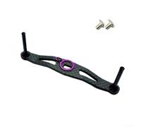 Manico Rocker da pesca in fibra di carbonio per DAIWA e per mulinelli ABU, lunghezza 105 mm, leggero e facile da usare, peso 10 g (viola)