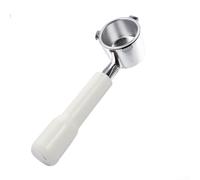 Manico senza fondo in acciaio inox 9335 per macchine da caffè espresso, progettato per migliorare la modifica della macchina e l'estrazione del caffè (nero (bianco (lega))