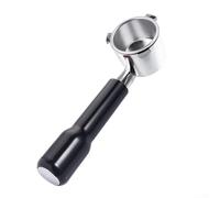 Manico senza fondo in acciaio inox 9335 per macchine da caffè espresso, progettato per migliorare la modifica della macchina e l'estrazione del caffè (nero (lega))