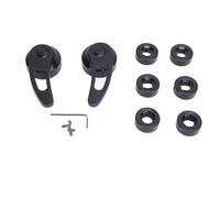 Manico vetro per finestra auto in stile retrò in lega di universale finestra universale per hot rod kustom (Nero)