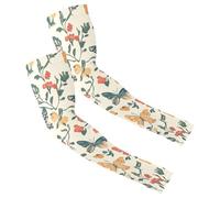 Manicotti a compressione a compressione ad asciugatura rapida, per uomini e donne, per guida, pendolarismo, elastici, per la maggior parte delle braccia, motivo: farfalle - Blossom Bounty