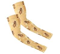 Manicotti a compressione ad asciugatura rapida per uomo e donna per pallacanestro, calcio, corsa, elastici, per la maggior parte delle braccia, a nido d'ape, bel design da giardino