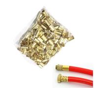 Manicotti a compressione in ottone da 50 pezzi - Connettori for cavi con manicotti a crimpare in rame durevole for la giunzione di tubi (11MM - 14,5MM)(12.5mm)