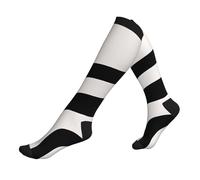 Manicotti a compressione per polpaccio elastici moderni in bianco e nero archi astratti di metà secolo, supporto per le gambe per uomo donna 1 nero