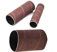 Manicotti abrasivi da 115 mm per levigatrici oscillanti a mandrino con carta abrasiva grana 80, 150, 240, progettati per lucidare e rifare la superficie di legno e metallo (76 mm, grana 150)