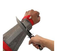 Manicotti antitaglio con anelli in acciaio, inossidabile 316, antiesplosione, autodifesa, sicurezza e protezioni for le braccia di alta qualità anti-violenza,Confort Eccellente