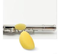 Manicotti colorati per dita per flauto, in silicone, per la manutenzione degli strumenti, colore: giallo