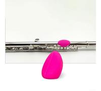 Manicotti colorati per dita per flauto, in silicone, per la manutenzione degli strumenti, colore rosso rosa