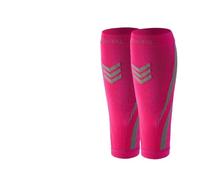 Manicotti Compressivi per le Gambe 1 paio di maniche a compressione for supporto polpaccio for donna uomo che corrono 20-30 mmHg calzini senza piede for sport all'aria aperta Per lo sport(Pink)