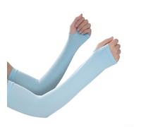 Manicotti da ghiaccio per esterni con protezione solare UPF 50+, rete ad asciugatura rapida per golf e guida, design resistente agli strappi, bianco (A-blu)