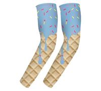 Manicotti di compressione per braccio | Manicotti rinfrescanti,Protezione Gomiti Ghiacciato Protezione UV per Uomo Donna Ciclismo Escursionismo Viaggi Sport All'aperto, 001, L