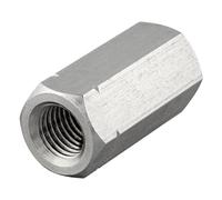 Manicotti esagonali con filettatura interna | Acciaio inossidabile A2 / V2A | Boccole filettate | Boccole di collegamento | Rondelle di distanziamento | Madre lunga (M12 x 50 mm, 10 pezzi)