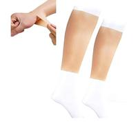 Manicotti in silicone per polpacci e braccia, per correggere gambe e braccia, aspetto realistico, nasconde cicatrici e irregolarità