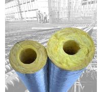 Manicotti isolanti in lana di roccia con rivestimento in foglio di alluminio, tubi isolanti autoadesivi, materiali isolanti ignifughi for tubi del vapore for caldaie(273x50mm)